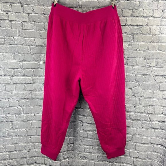 A New Day Pink Ribbed Sweatpants Joggers  With Pockets Size 2X - Picture 4 of 9